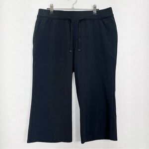 Lole Women’s Black Wide Leg Capris Pants Yoga Size Medium‎